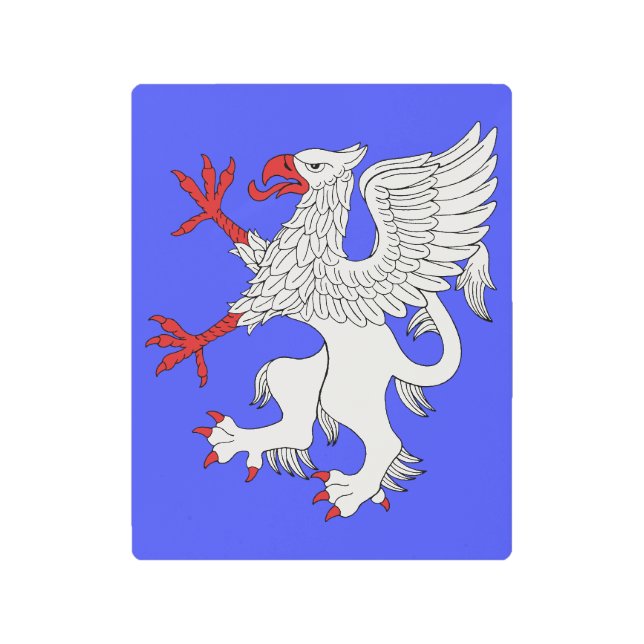 グリフィンの激しい論争 メタルプリント (正面)