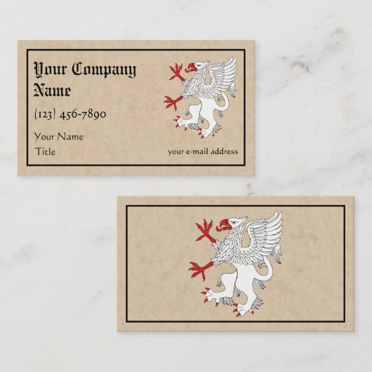 グリフィンの激しい論争 名刺 (正面/裏面)