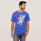 グリフィンの躍動 銀 Tシャツ (正面フル)