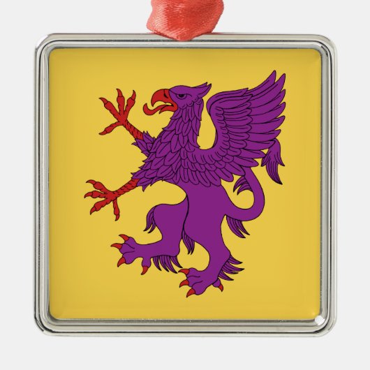 グリフィンはびこる純潔 メタルオーナメント (正面)