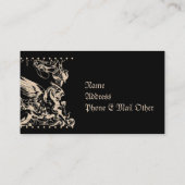 グリフィンまたはグリフィン神話上の生物 名刺 (裏面)