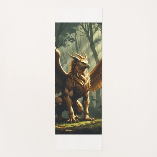 グリフィンをテーマにした ヨガマット (正面)