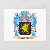 グリフィンコートオブアームズ家紋 ポストカード (正面)