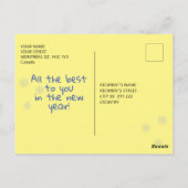 グリフィンタウンのはがきからメリークリスマス ポストカード (裏面)