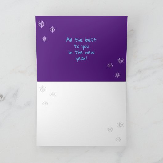 グリフィンタウンのクリスマス　折りたたみ式グリーティングカード カード (内部)