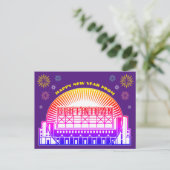 グリフィンタウンはがき新年おめでとう ポストカード (スタンド正面)