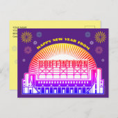 グリフィンタウンはがき新年おめでとう ポストカード (正面/裏面)