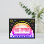 グリフィンタウンはがき新年おめでとう ポストカード (スタンド正面)