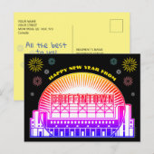 グリフィンタウンはがき新年おめでとう ポストカード (正面/裏面)