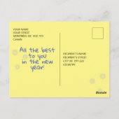 グリフィンタウンはがき新年おめでとう ポストカード (裏面)