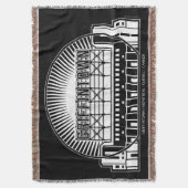 グリフィンタウンランドマーク スローブランケット (正面縦)