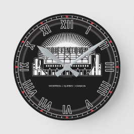 グリフィンタウンランドマーク ラウンド壁時計