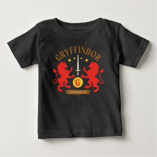 グリフィンドール™ ハウス ダブル ライオン ソード グラフィック ベビーTシャツ