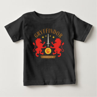 グリフィンドール™ ハウス ダブル ライオン ソード グラフィック ベビーTシャツ