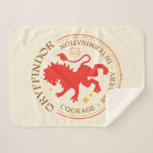 グリフィンドール™レッドライオンハウスプライドバッジ シェルパブランケット (正面(横))