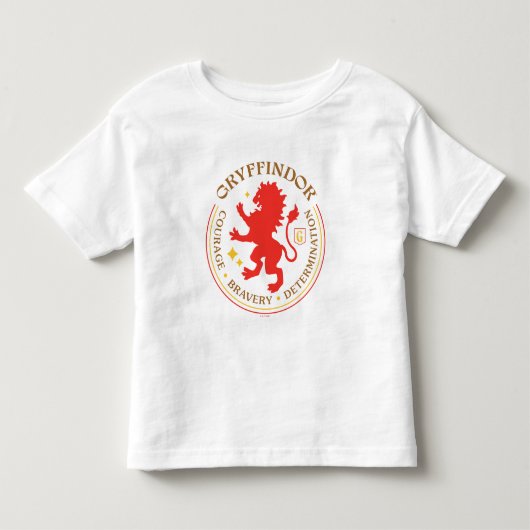 グリフィンドール™ 赤い獅子の寮の誇り バッジ トドラーTシャツ (正面)
