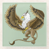 グリフィンファンタジーグリフィン神話 ガラスコースター (正面)