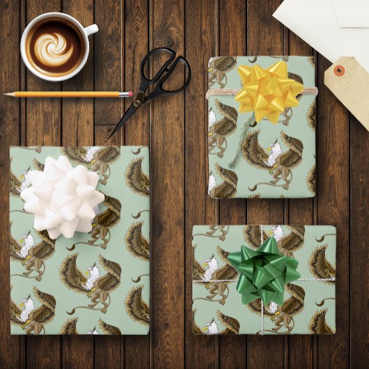 グリフィンファンタジーグリフィン神話 ラッピングペーパーシート