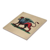 グリフィンヴィンテージイラストレーション タイル (側面)