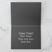 グリフィン彫刻モノクロ鉛筆アート サンキューカード (内部)