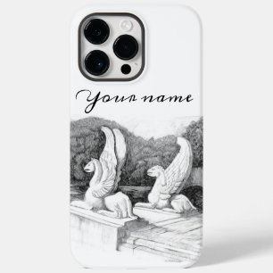 グリフィン彫刻(モノクロ) Case-Mate iPhone 14 PRO MAXケース