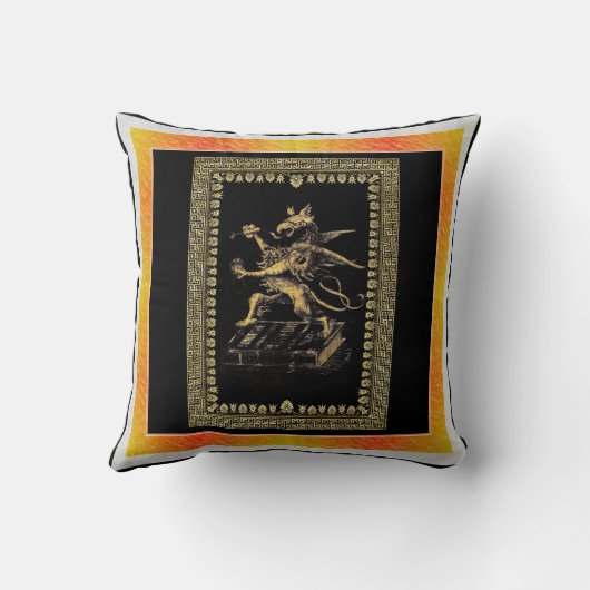 グリフィン枕 クッション (裏面)