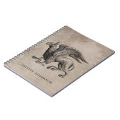 グリフィン生き物ヴィンテージ(名前) ノートブック (左側)