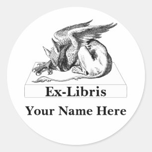 グリフィン・オン・ブックEx-Libris ラウンドシール
