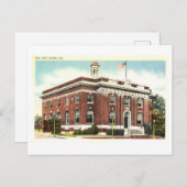 グリフィン，ジョージア，ヴィンテージ・トラベルの市庁舎 ポストカード (正面/裏面)