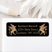 グリフィン、怪物、差出人住所ラベル ラベル (インサイチュ)