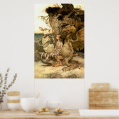 「グリフォンとにせウミガメ」 ポスター (キッチン)