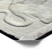 グリフォンの彫りレリーフ、 浮き彫りを持つ葬式の壷 ポスター (角)