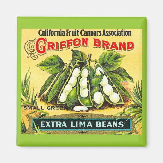 グリフォンブランドヴィンテージクレートラベル マグネット (正面)