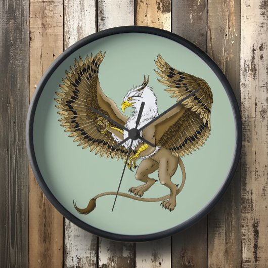 グリフォン ファンタジー グリフィン 神話 壁時計