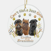 グリフォン・ブリュッセルには1つしかない セラミックオーナメント (左)