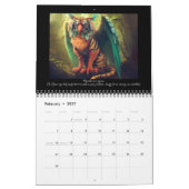 グリフ図解入りの、写真付きのォームのカレンダー カレンダー (2月 2027)