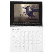 グリフ図解入りの、写真付きのォームのカレンダー カレンダー (3月 2026)