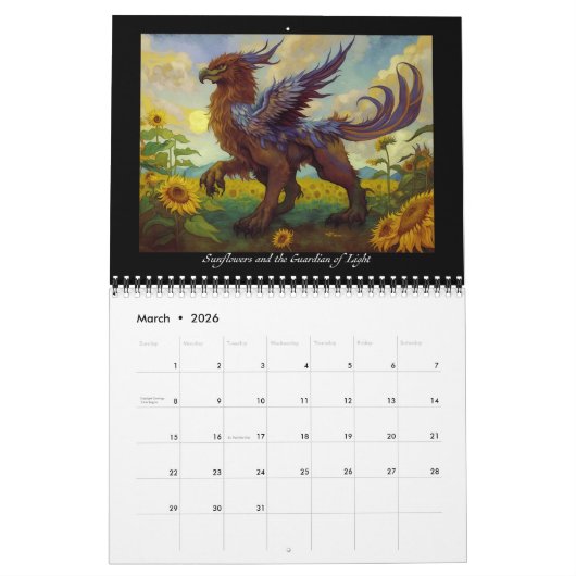 グリフ芸術的ィンのオデッセイ第1巻 カレンダー (3月 2026)