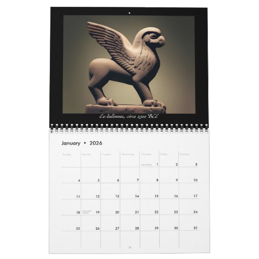 グリフ芸術的ィン第3巻オデッセイ カレンダー (1月 2026)