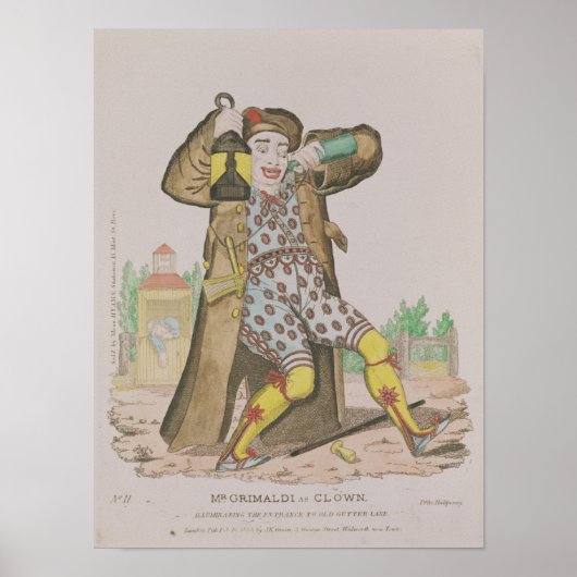 グリマルディ氏はピエロで、 ポスター (正面)
