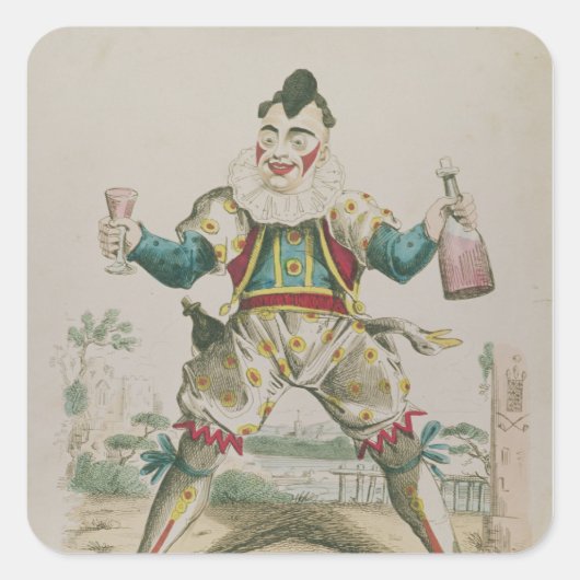 グリマルディ氏ピエロ スクエアシール (正面)