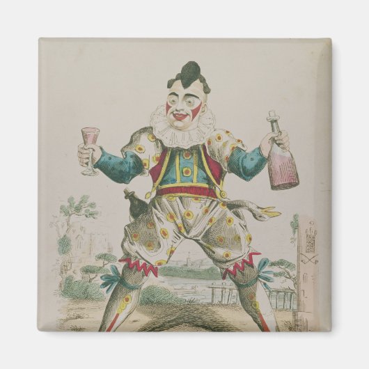 グリマルディ氏ピエロ マグネット (正面)