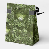 グリマー森グリーンと黒ヴィンテージ蝶 フェイバーボックス (裏面サイド)