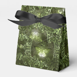 グリマー森グリーンと黒ヴィンテージ蝶 フェイバーボックス