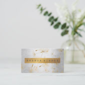 グリミニマルンギー金ゴールドタンデリオン紙吹雪シルバー 名刺 (スタンド正面)