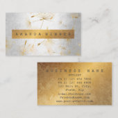 グリミニマルンギー金ゴールドタンデリオン紙吹雪シルバー 名刺 (正面/裏面)