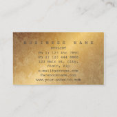 グリミニマルンギー金ゴールドダンデオン紙吹雪Vip 名刺 (裏面)