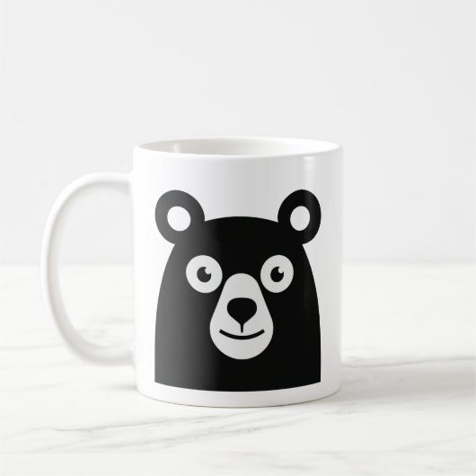 グリムなアライグマのコーヒーマグ コーヒーマグカップ (左)