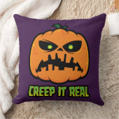 グリムなハロウィンパンプキン Creep It Real クッション (ブランケット)