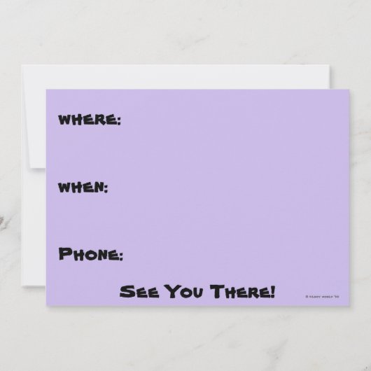 グリムキルロイ招待状 招待状 (裏面)